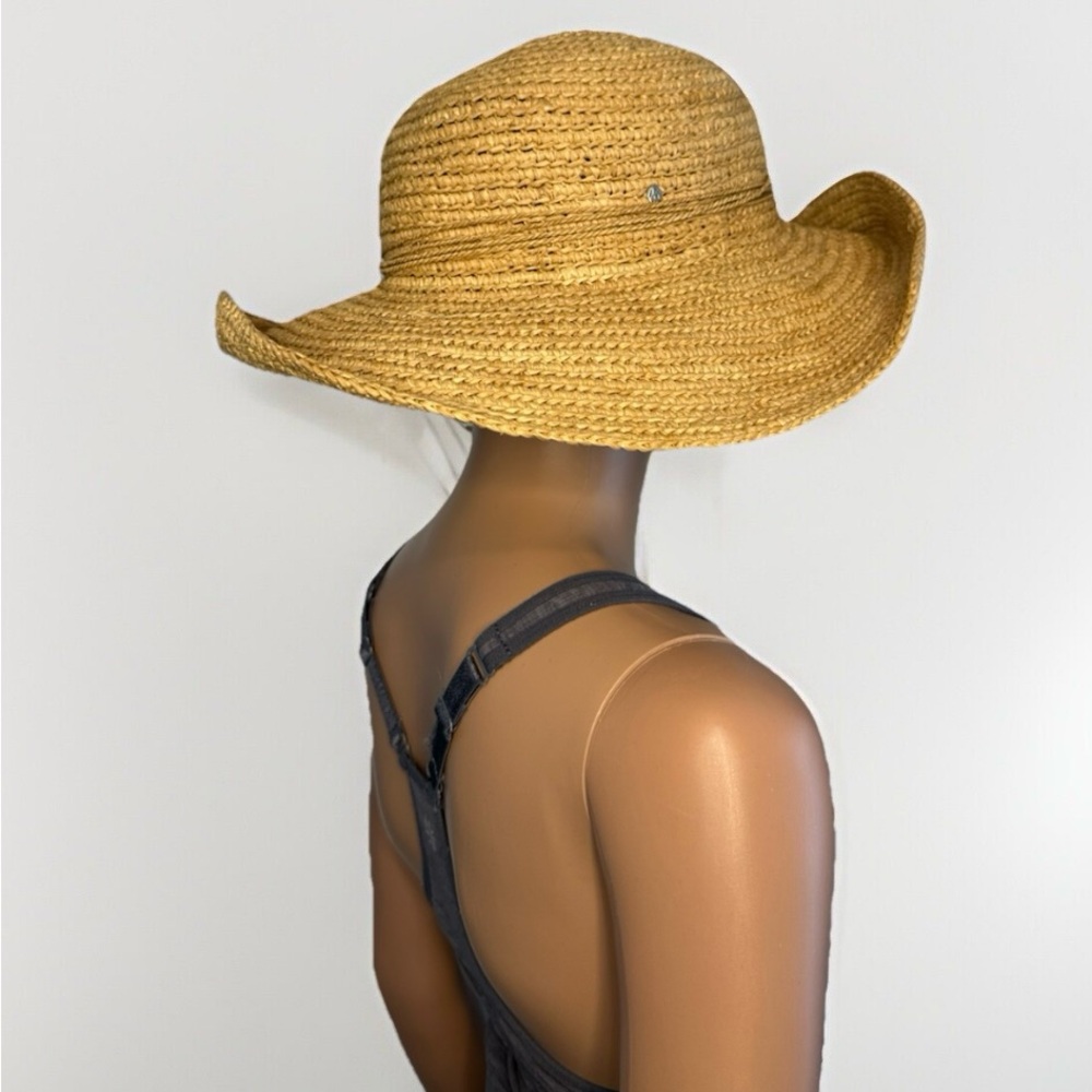 Helen Kaminski Packable Raffia Wide Brim Sun Straw Hat